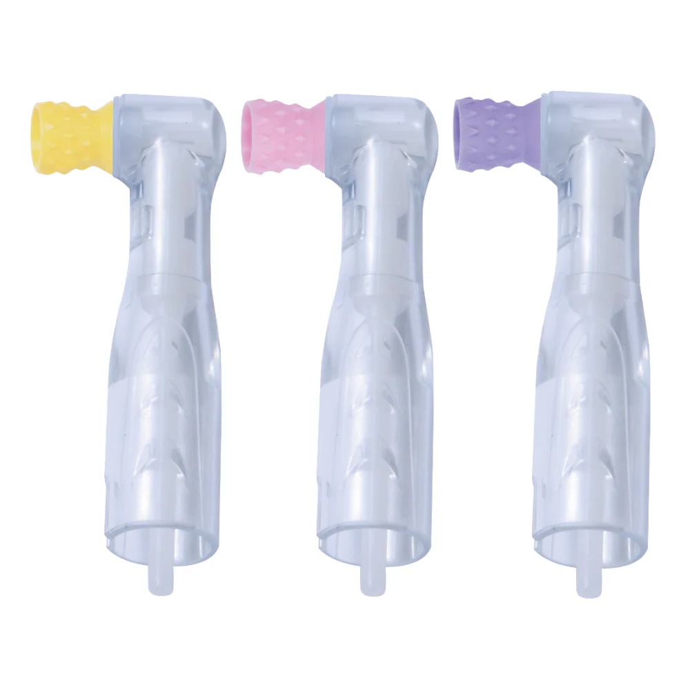 Prophy Angles Bürste Reziprok Flach – 60° Bewegung, Nylon, Einweg, Verschiedene Härtegrade – 100 Stk.