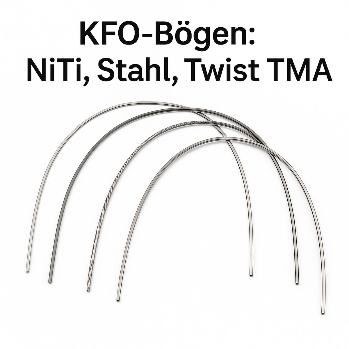 KFO-Bögen für moderne Zahnkorrektur – NiTi, Stahl, Twist und TMA Kieferorthopädische