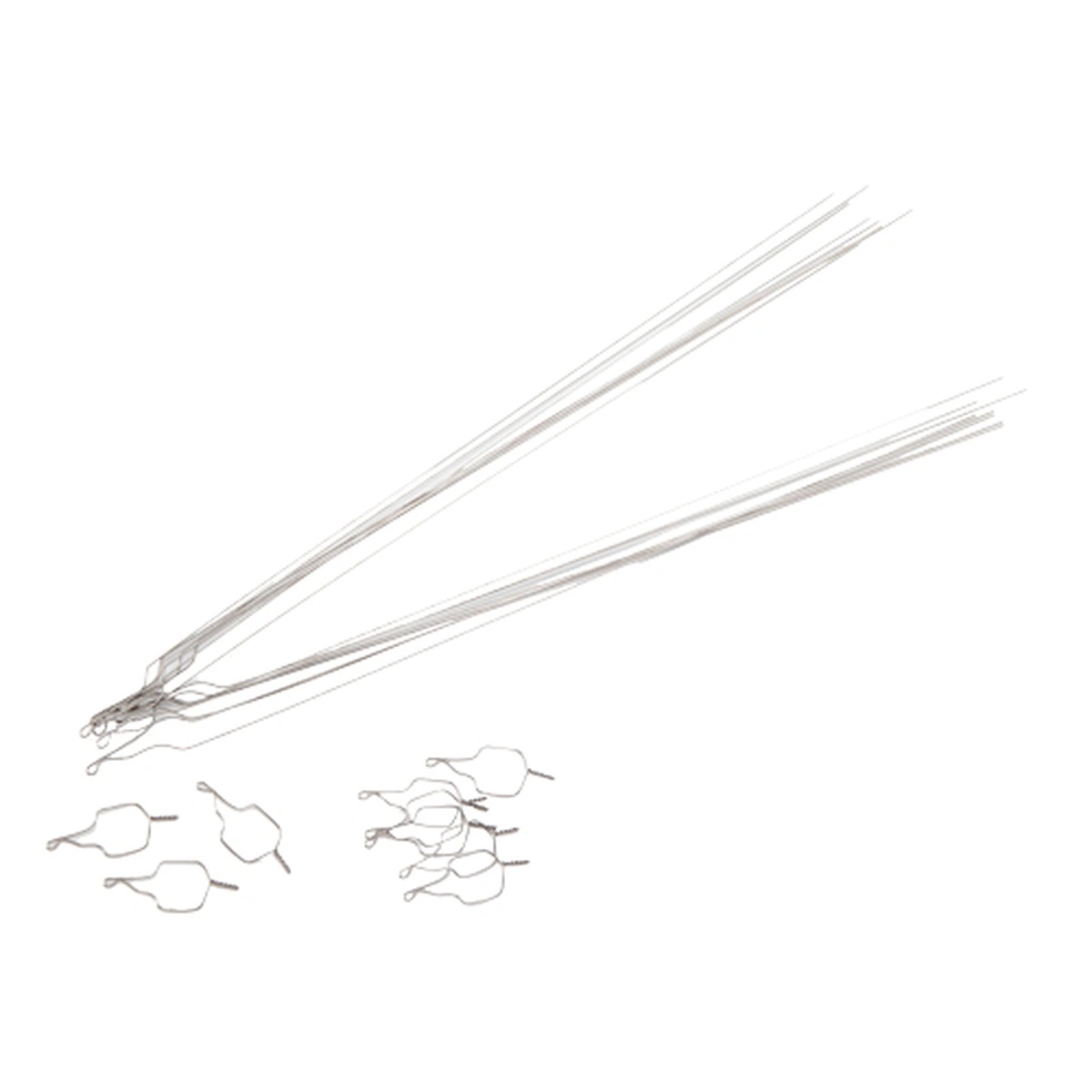 Kobayashi Ligaturen Kurz – Edelstahl .012, Vorgeformt, Präzise KFO-Befestigung – 100 Stk.