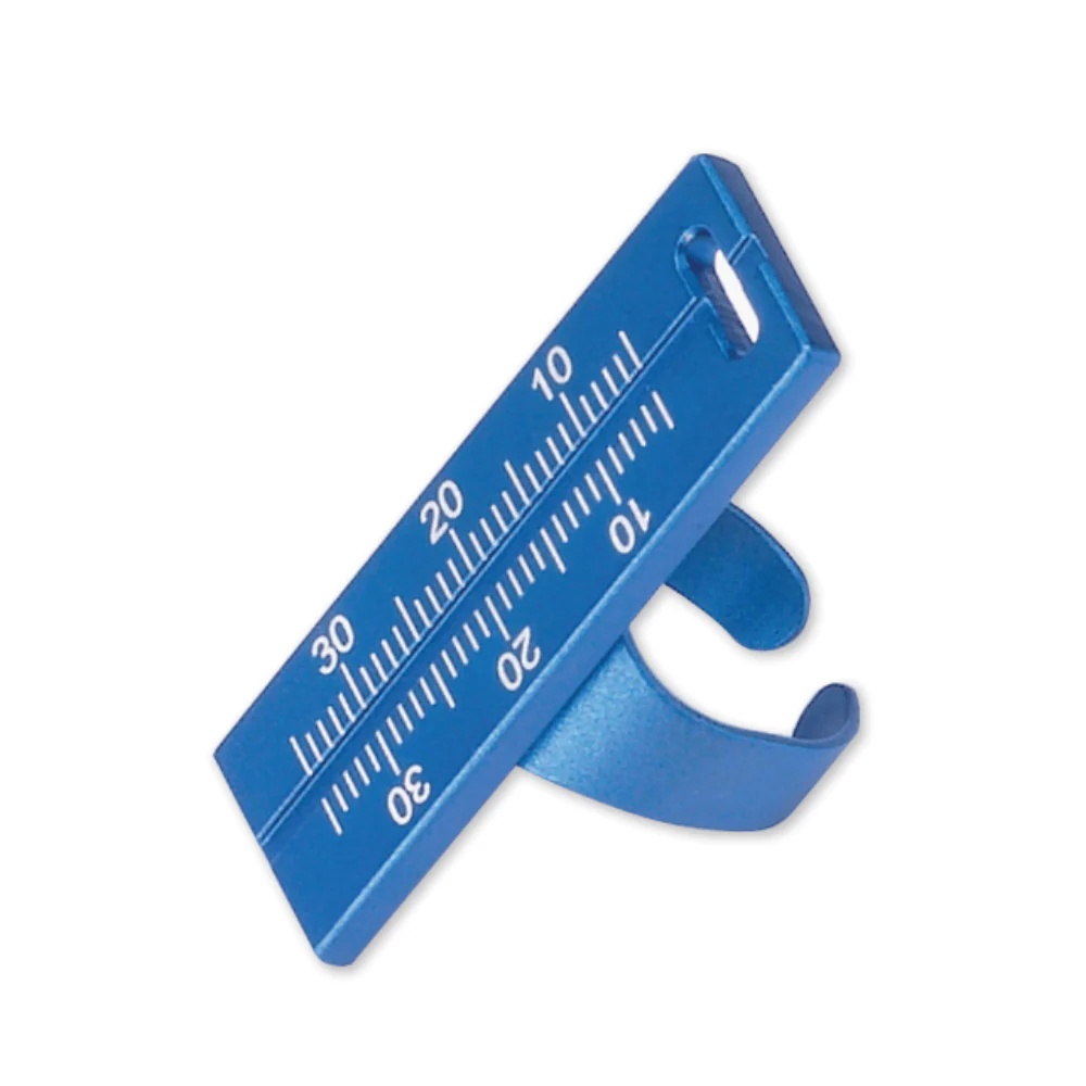 Endo Messlineal Aluminium – Autoklavierbar, Fingerlineal, Präzise Längenmessung – 1 Stk.