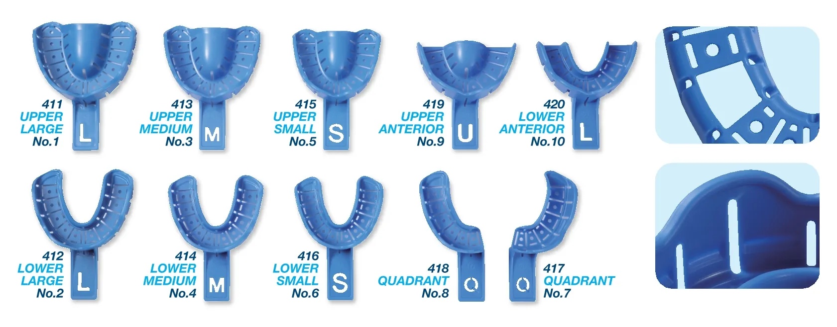 Einweg Abdruckloeffel Alginat Implantat 10 Stueck