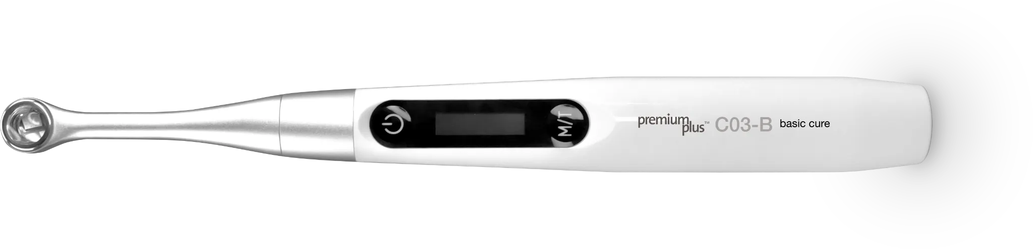Weiße Premium Plus C03-B Polymerisationslampe in horizontaler Ansicht