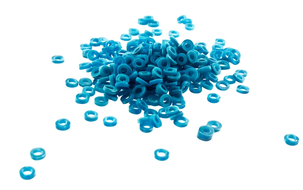 Separiergummis lose latexfrei blau (1000 Stück)