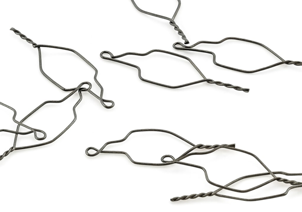 Kobayashi Ligaturdrähte (Short) – 35 mm, mit Haken, Edelstahl – 100 Stk.