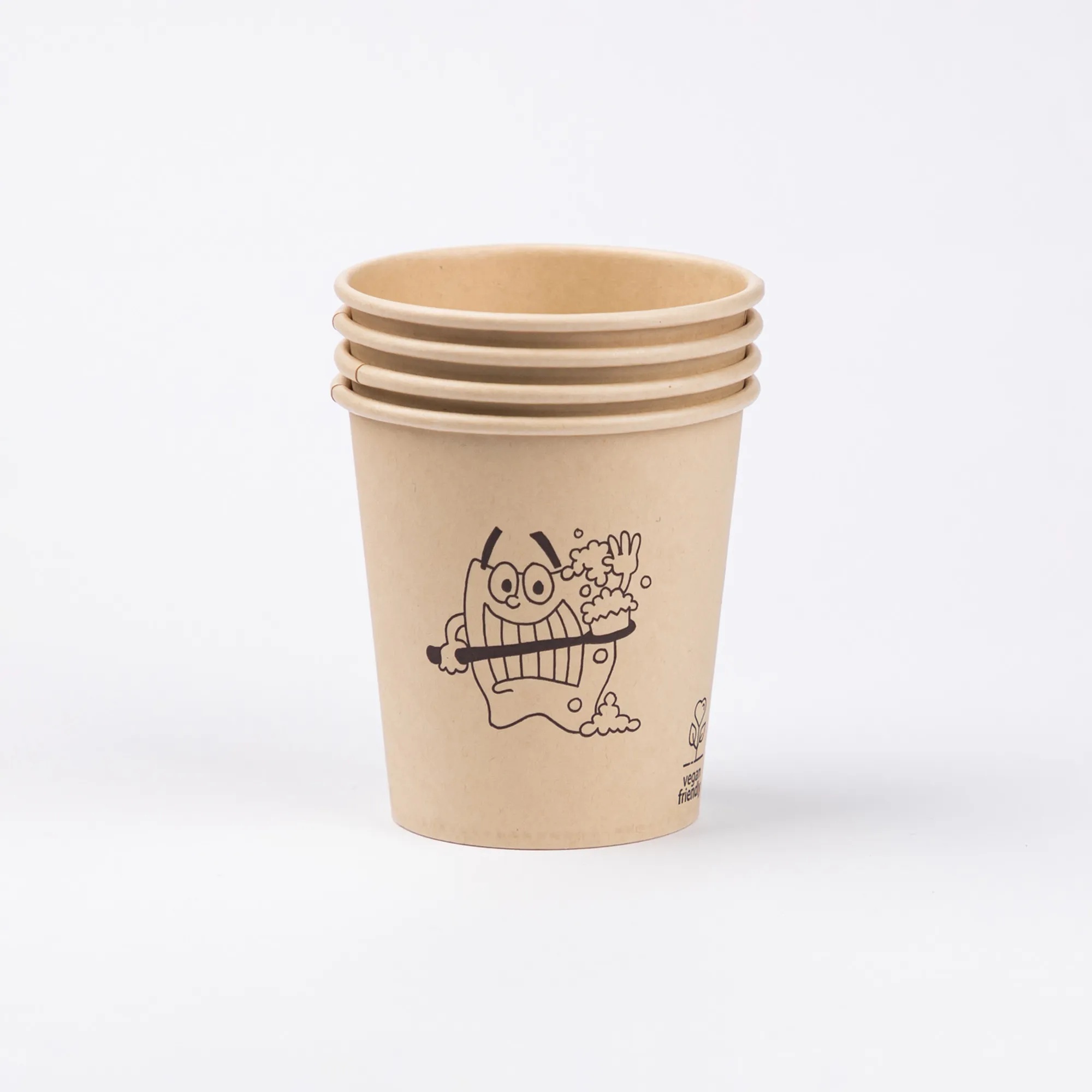 Bambus-Mundspülbecher Zahn-Motive 6 oz, 1000 Stk