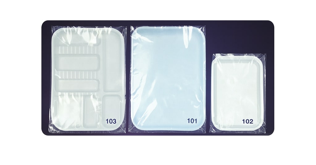 Einweg Instrumenten-Schutzhüllen für Trays – Tray Abdeckung, Transparent, Kreuzkontamination Schutz – 500 Stk.