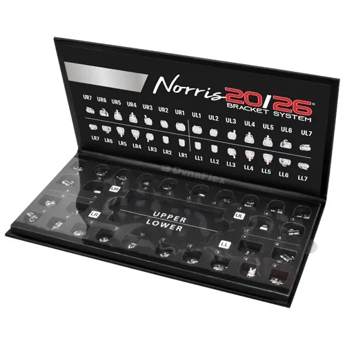 Norris 20/26 Bracket Set – Selbstligierend, Kobalt-Chrom (Nickelfrei), 7x7 – 1 Kit