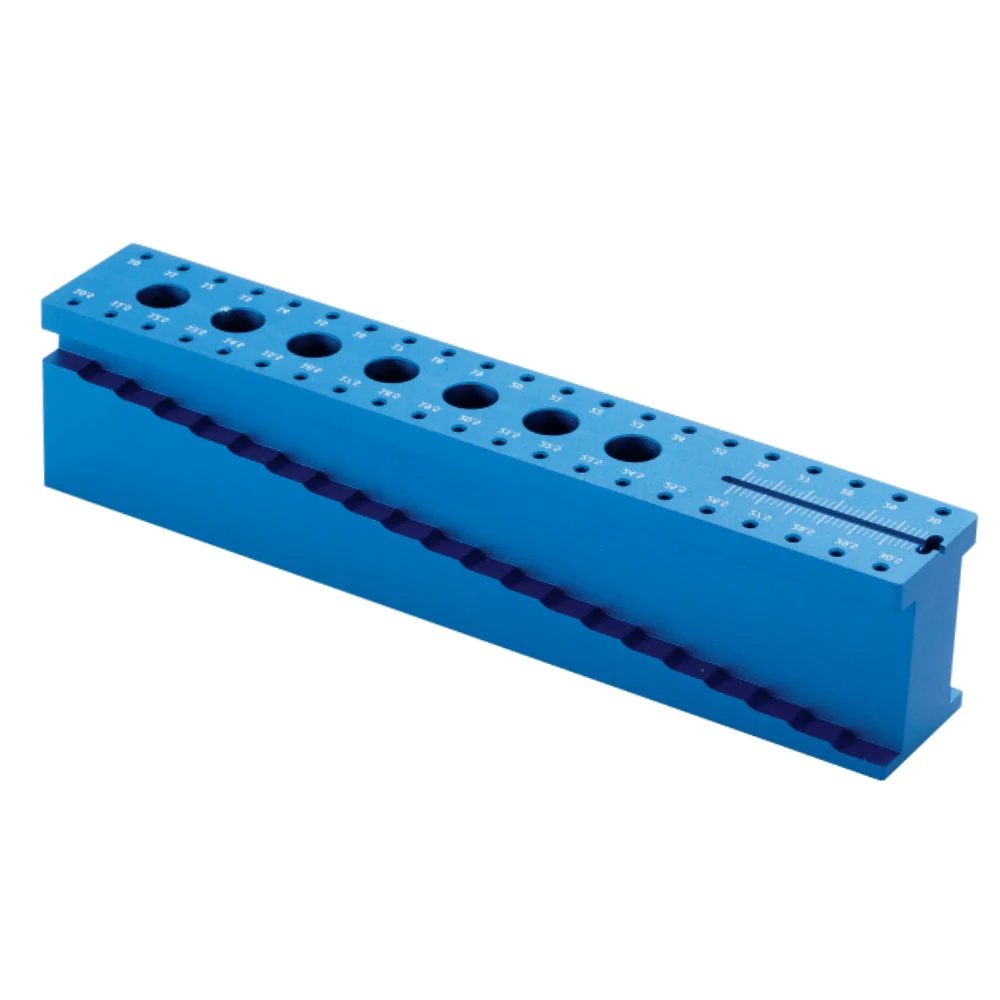 Endo Messblock Aluminium – Autoklavierbar, Präzise Längenmessung, Endodontie – 1 Stk.