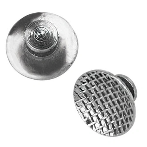 Micro Buttons Edelstahl (10Stück)