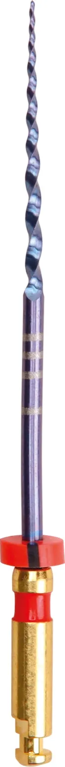 Premium Plus E02 Super File Blue F2 Endodontie-Feile mit rotem Ring.