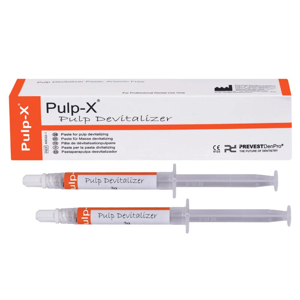 Pulp-X – Pulpa-Devitalisierung Praeparat fuer Endodontie – 2 x 3 g Spritzen