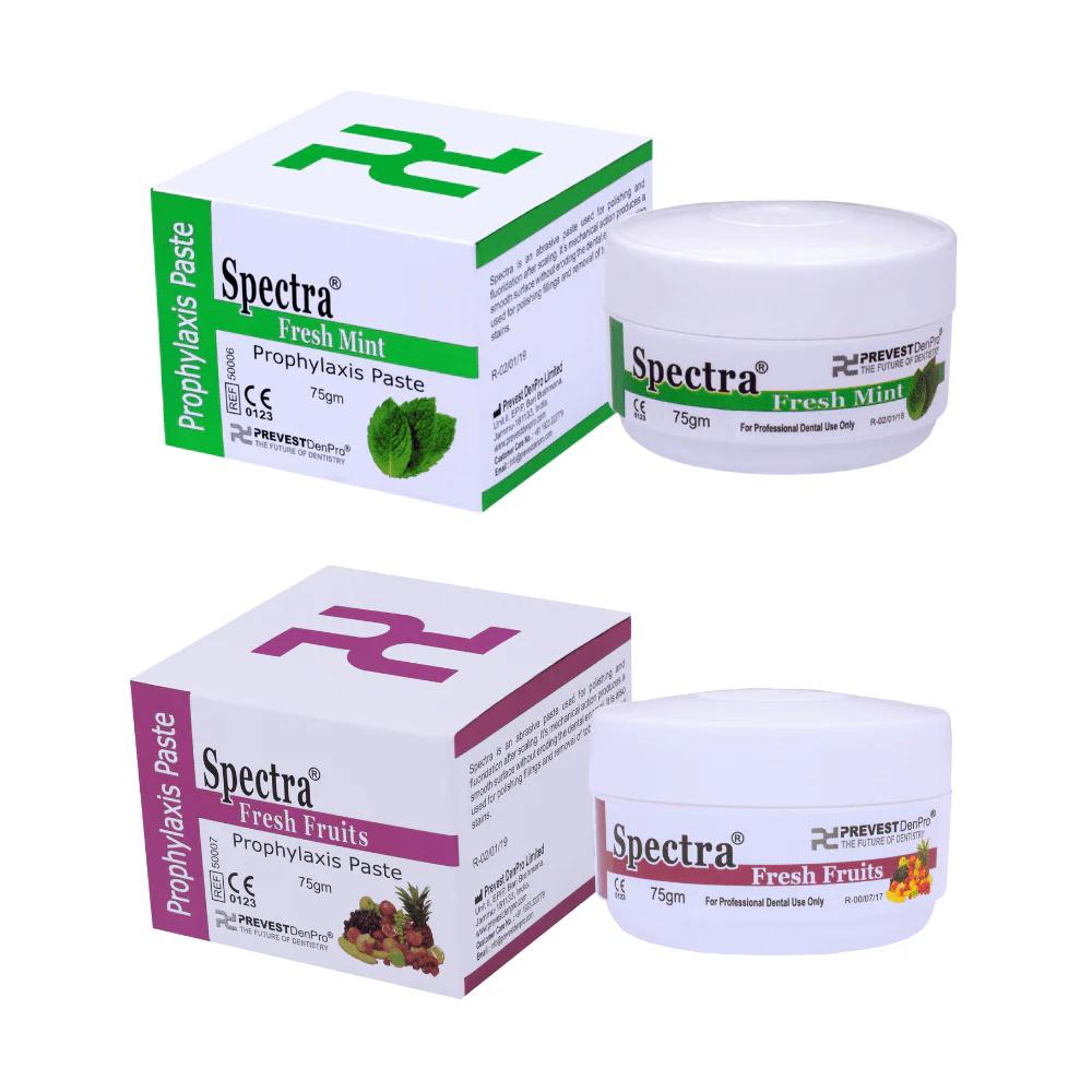Spectra Prophylaxepaste – Zahnpolitur mit RDA-Körnung (Fein/Mittel/Grob), 75 g
