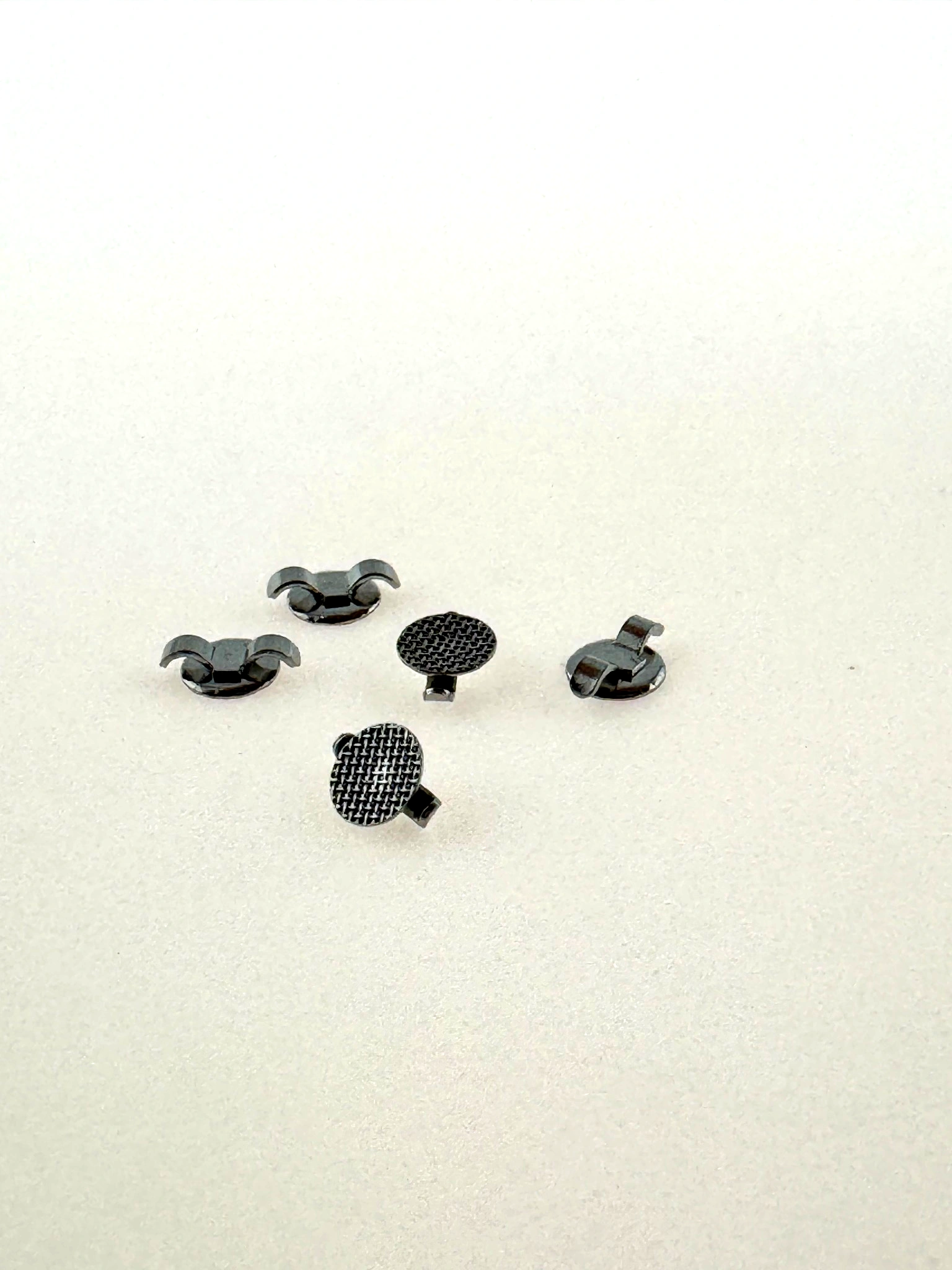Klebefähige Metall-Lingualhaken( runde Basis, 10 St.PK ) Klebefähige Metall-Lingualhaken( runde Basis, 10 St.PK )