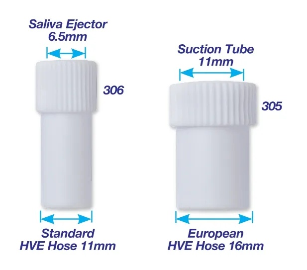 Adapter Absaugkanülen – 16→11 mm & 11→6,5 mm, Sterilisierbarer Kunststoff, Präzise Passform – 1 Stk.