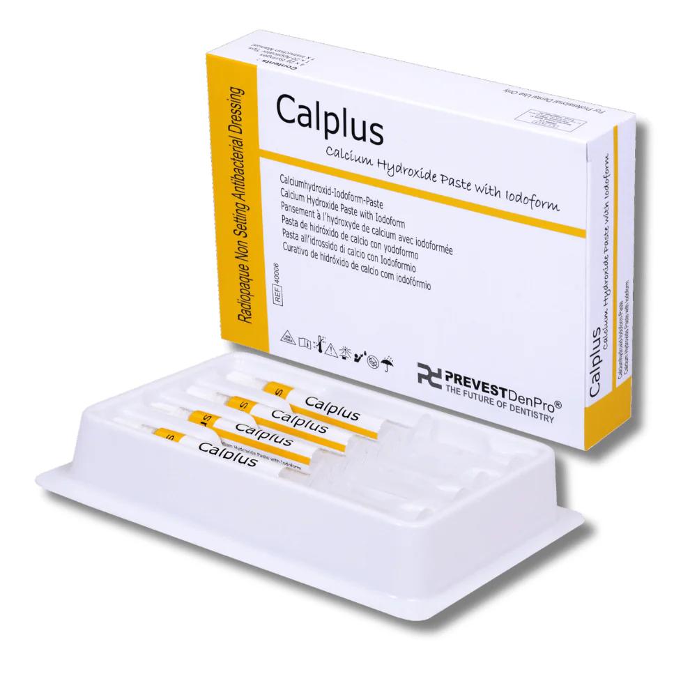 Calplus – Calciumhydroxid-Jodoform-Paste, Temporäre Wurzelfüllung – 4 x 2 g Spritzen