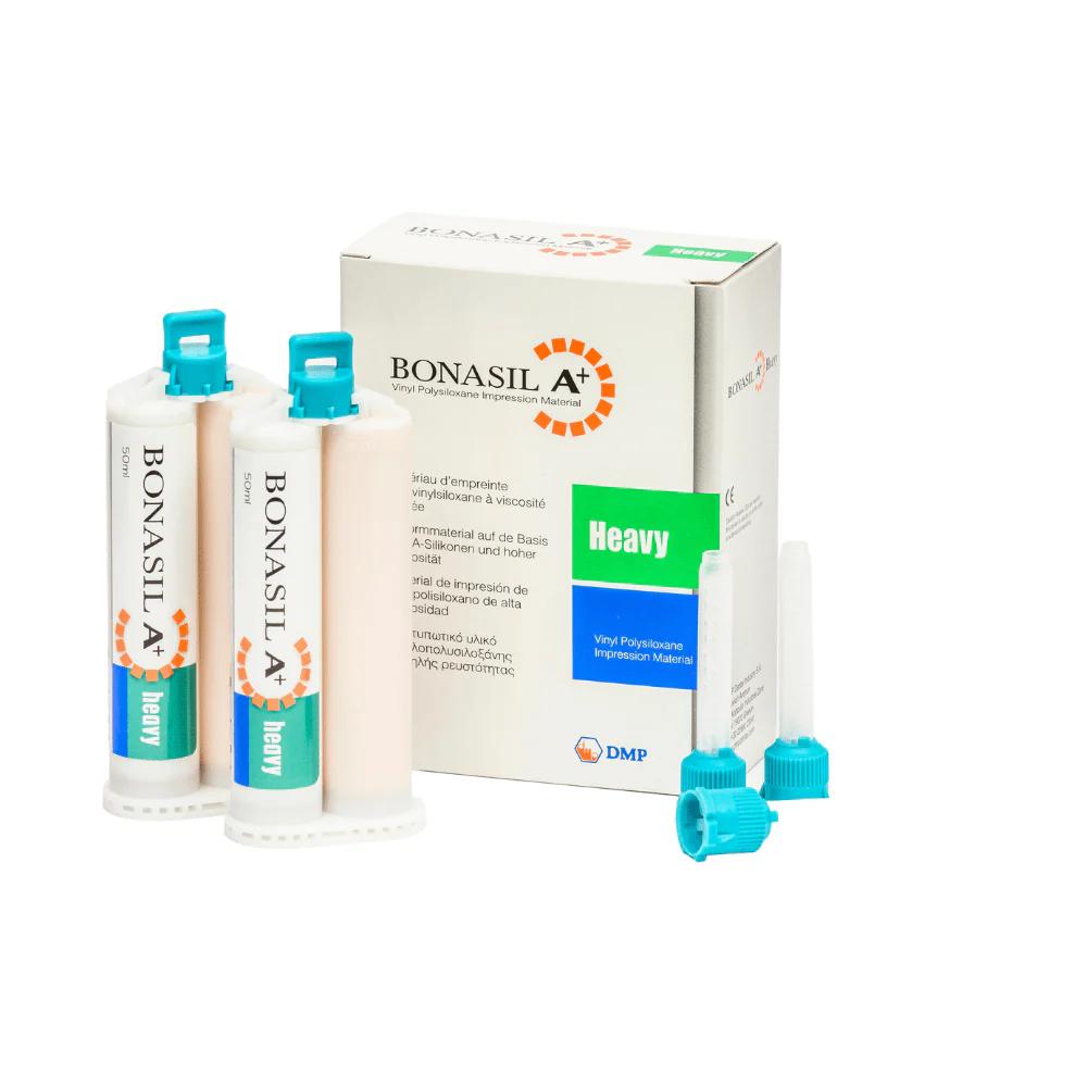 BONASIL A+ Heavy A-Silikon – VPS Abformmaterial, Gelb – 2 x 50 ml Kartuschen