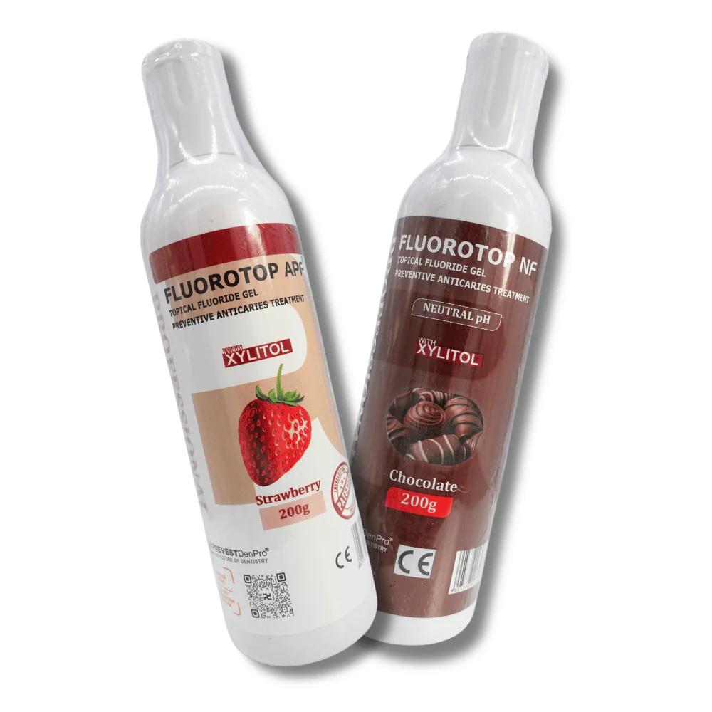Fluorotop APF/NF Fluoridgel – 12.300 ppm, Thixotrop, mit Xylit (200 g oder 500 g)