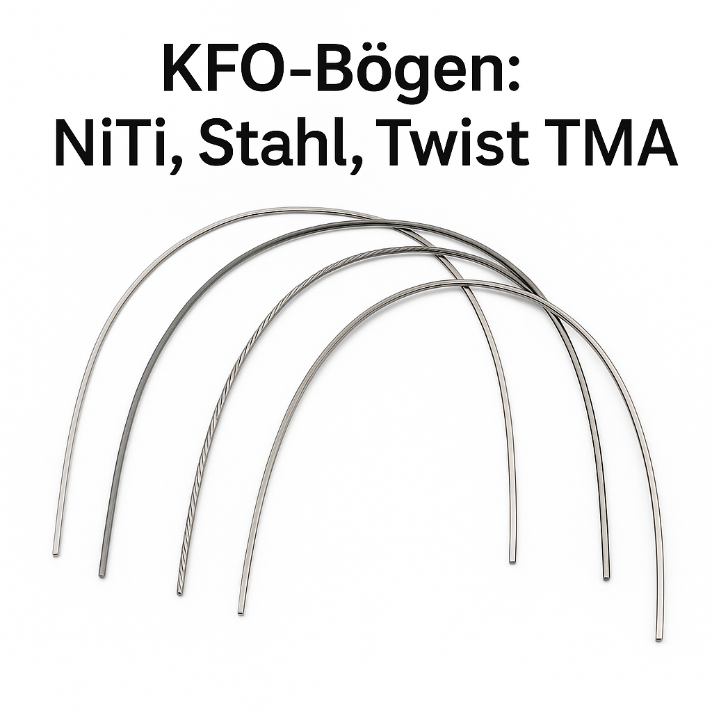 Kieferorthopädische Bögen: NiTi, Edelstahl, Twist und TMA zur Zahnregulierung