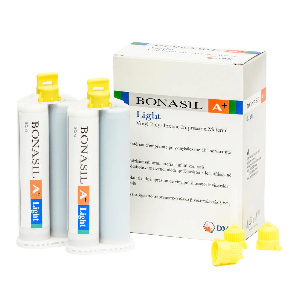 BONASIL A+ Light A-Silikon – Niedrigviskoses Wash-Material, Blau – 2 x 50 ml Kartuschen