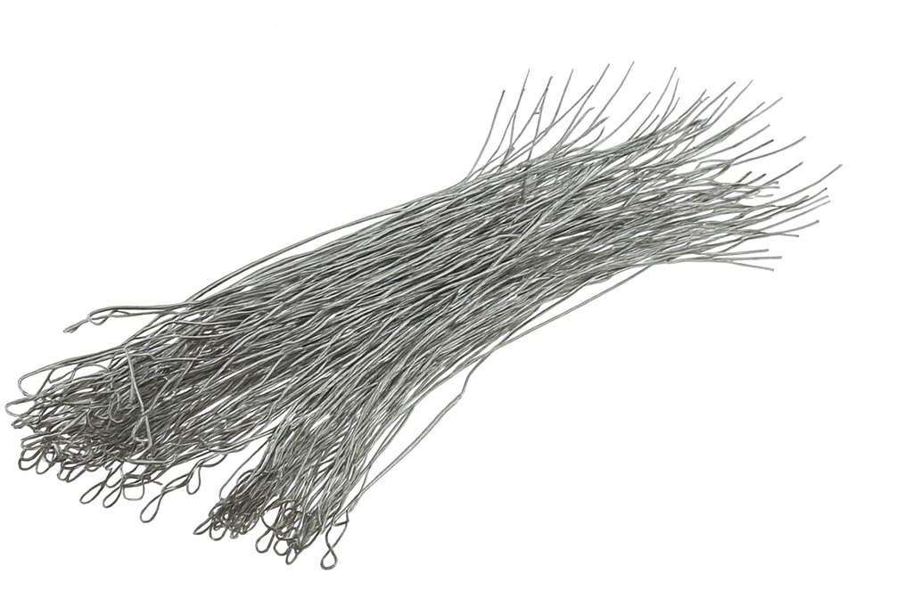 Kobayashi Ligaturdrähte Lang – 25 mm Draht, Flexibel, mit Haken – 100 Stk.