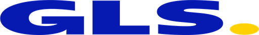 Offizielles Logo von GLS, dem europäischen Paketdienstleister für schnellen und zuverlässigen Versand.